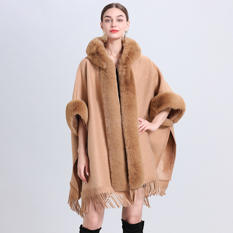 Cashmere Inverness with Fur Collar